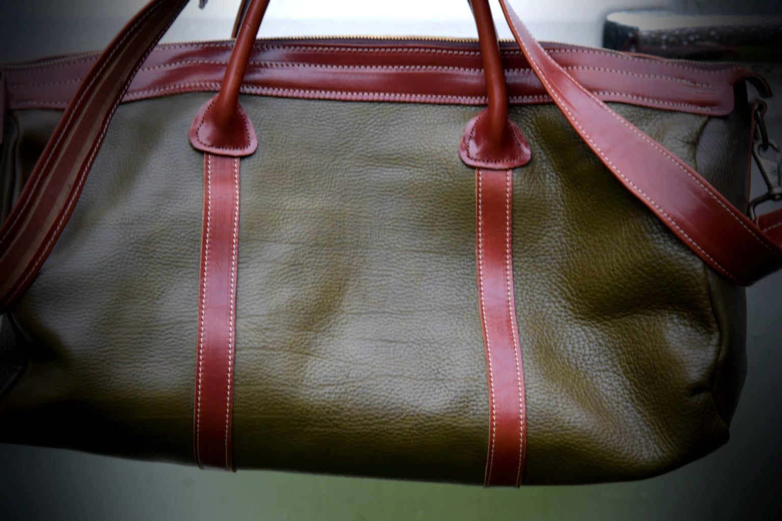 Special Olive Harness Med Brown Duffle