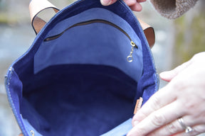 Special Navy Russet Tote