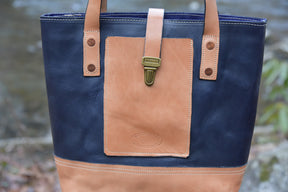 Special Navy Russet Tote