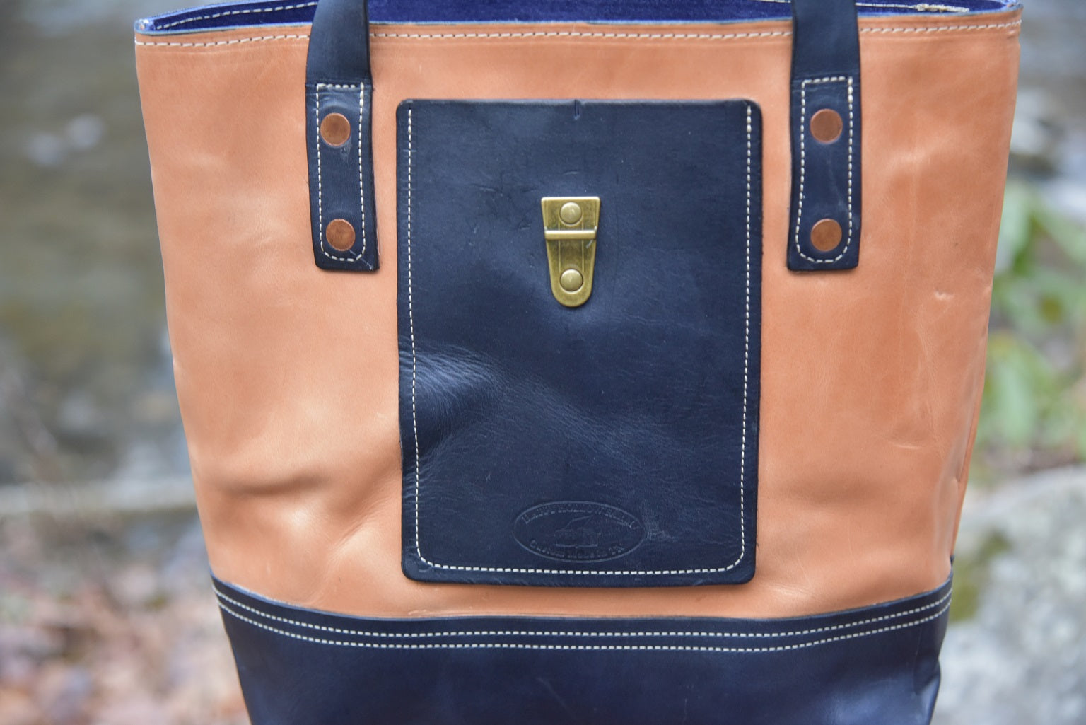 Special Russet Navy Tote