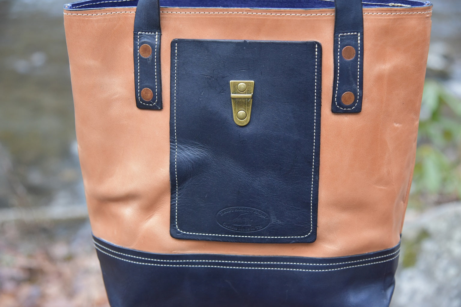 Special Russet Navy Tote