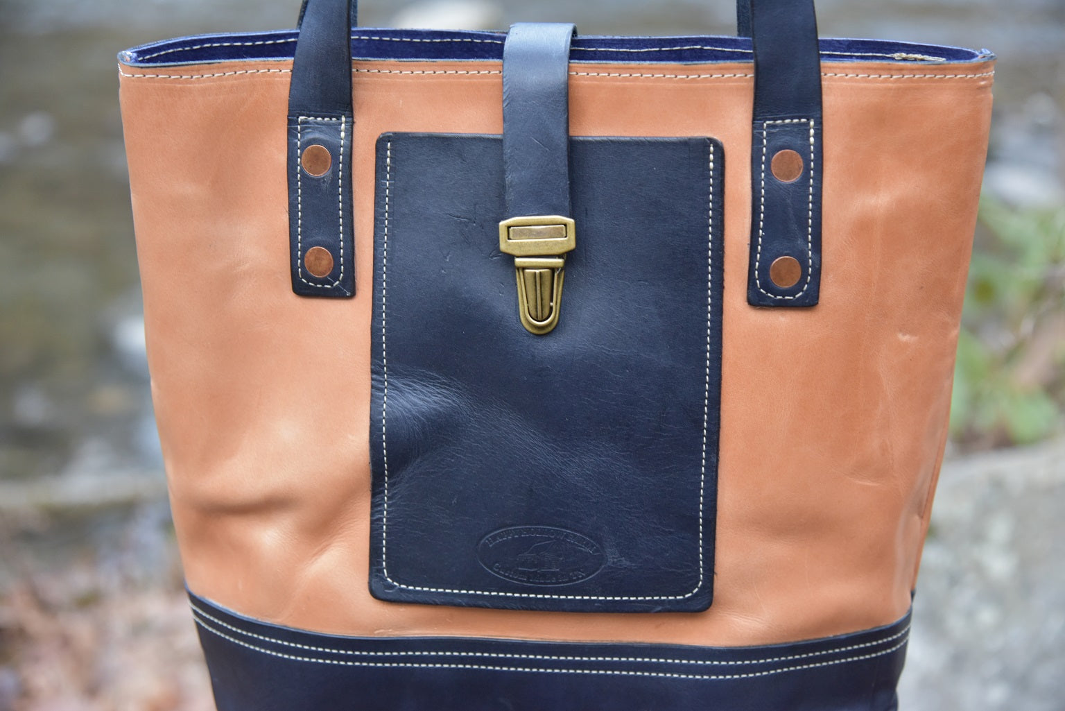 Special Russet Navy Tote